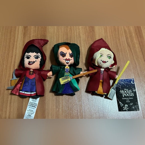 New DISNEY PARKS Sanderson Sisters Plush 3 Pc Set Hocus Pocus Small HALLOWEEN - Picture 4 of 5
